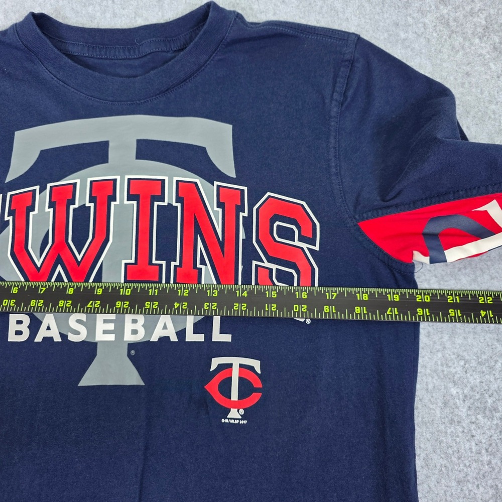 Minnesota Twins Baseball T-Shirt Men's Medium Navy Blue MLB Graphic Tee - Picture 9 of 12